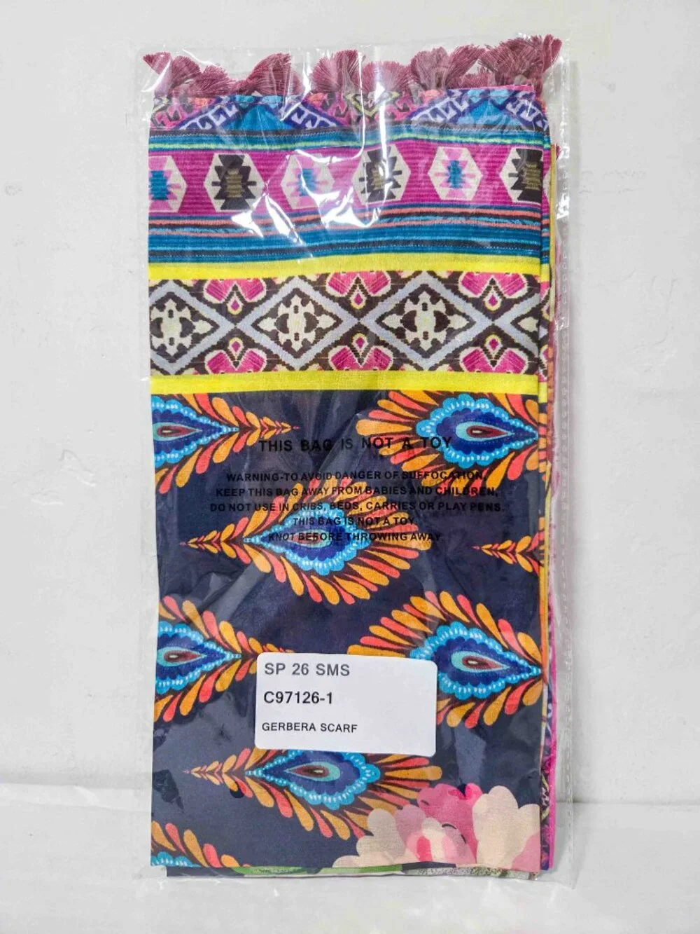 Johnny Was 100% Silk Scarf